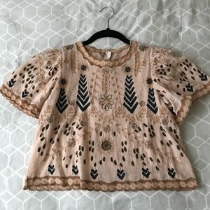 Zara Embroidered Top